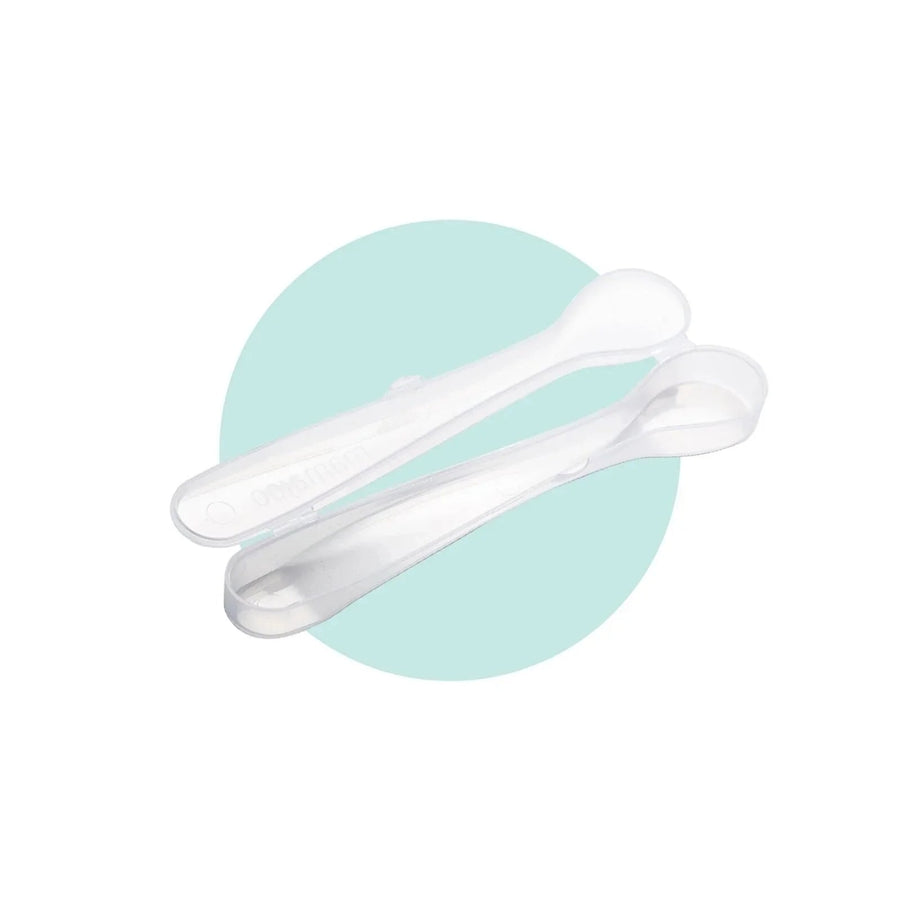 Mamajoo Silicone Spoons with Case Pack of 2 - Green & Blue - Miu Mau Collectibles
