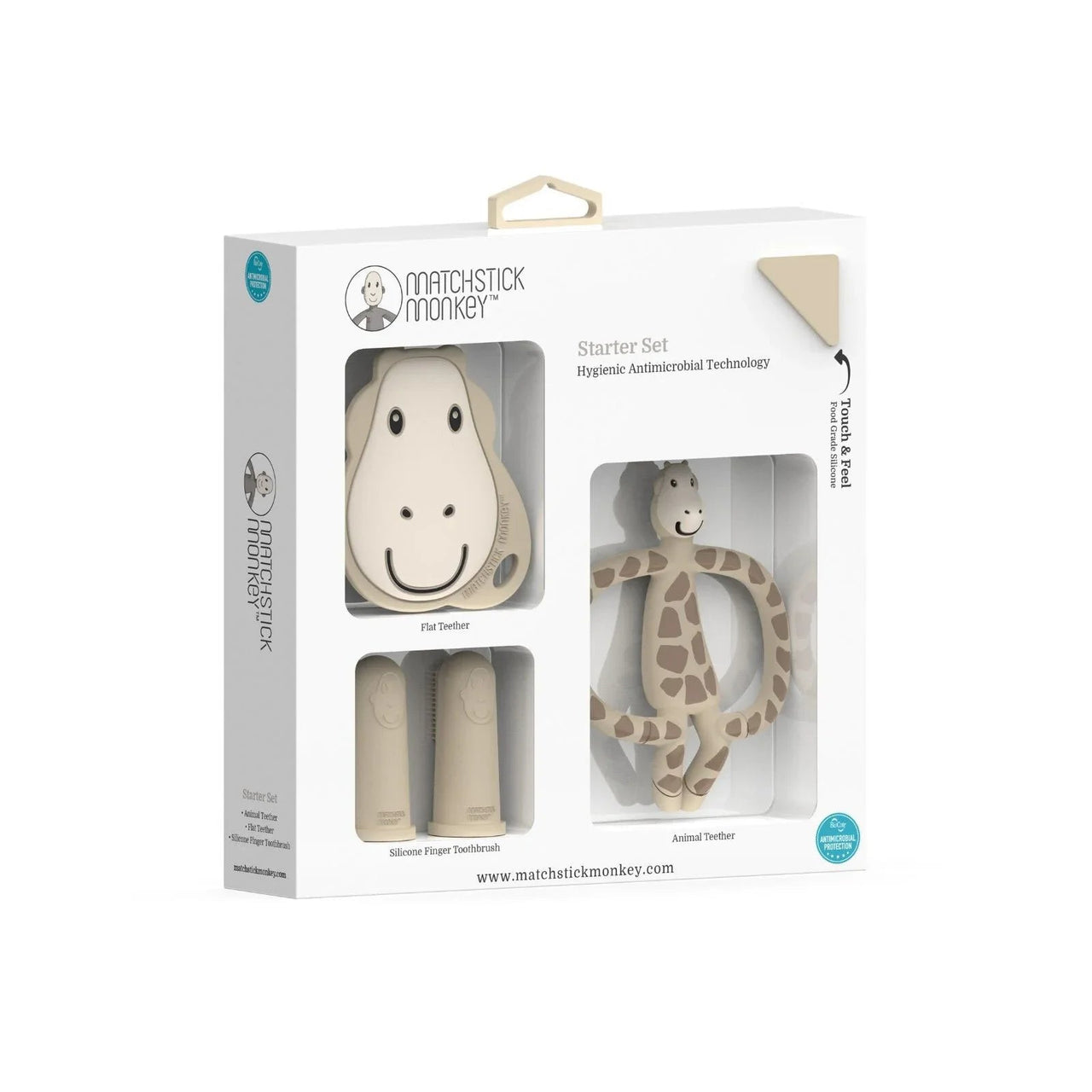 Matchstick Monkey Giraffe Teething Starter Set - Miu Mau Collectibles