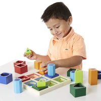 Melissa & Doug Shape Sequence Wooden Sorting Set - Miu Mau Collectibles