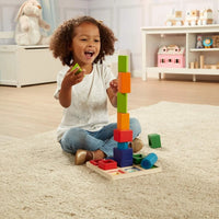 Melissa & Doug Shape Sequence Wooden Sorting Set - Miu Mau Collectibles