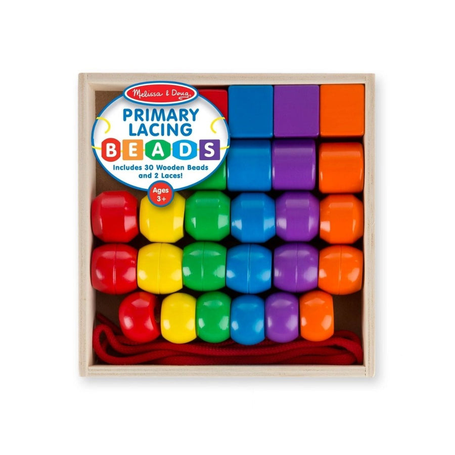 Melissa & Doug Wooden Jumbo Lacing Beads - Miu Mau Collectibles