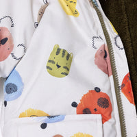 Midimod Coat - Ecru Printed - Miu Mau Collectibles