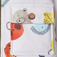 Midimod Coat - Ecru Printed - Miu Mau Collectibles