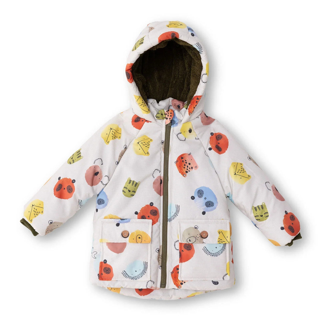 Midimod Coat - Ecru Printed - Miu Mau Collectibles