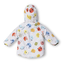 Midimod Coat - Ecru Printed - Miu Mau Collectibles