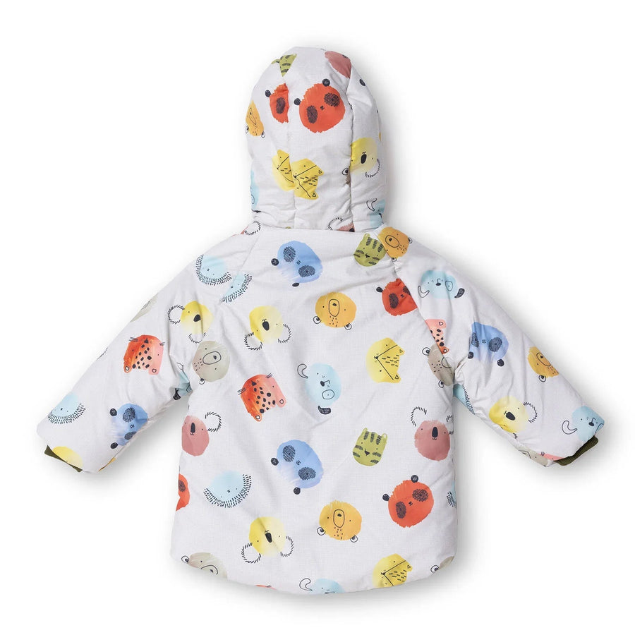 Midimod Coat - Ecru Printed - Miu Mau Collectibles