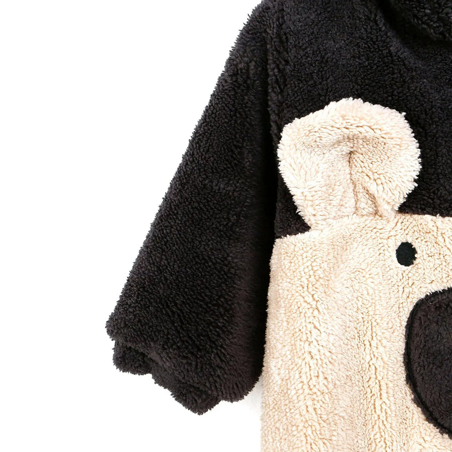 Midimod Newborn Baby Boy Cute Bear Welsoft Jumpsuit - Anthracite - Miu Mau Collectibles