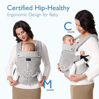 Momcozy Baby Carrier Newborn to Toddler Air Mesh - Grey - Miu Mau Collectibles
