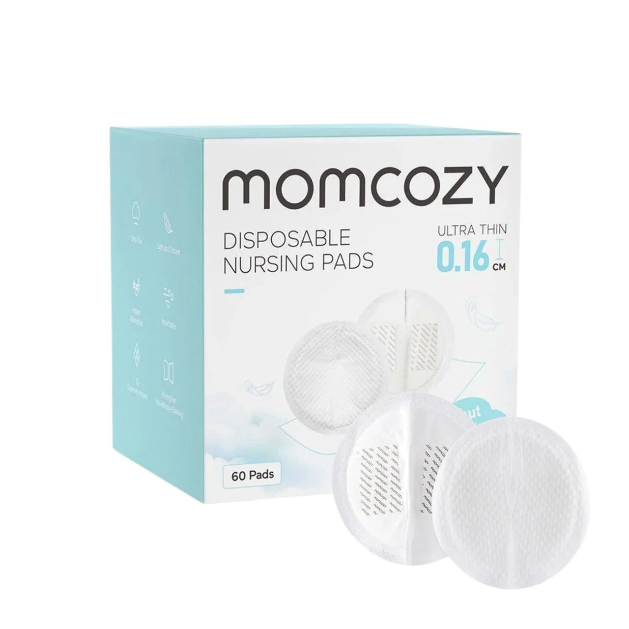 Momcozy Ultra - Thin Disposable Nursing Pads 60 pcs - Miu Mau Baby & Kids Store