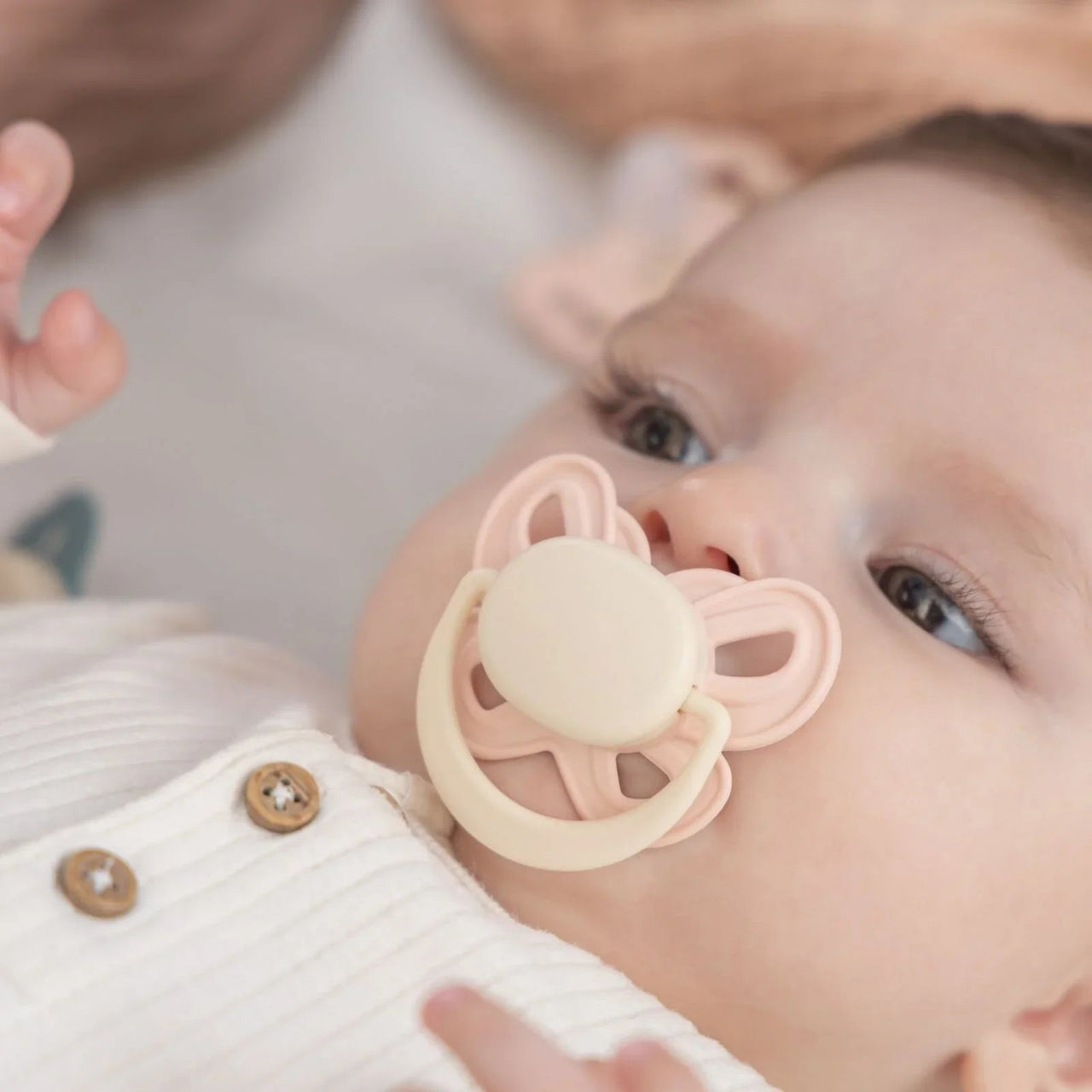 Mooma Clown & Butterfly Soothers 0 - 6 months Pack of 2 - Brownish Purple & Baby Pink - Miu Mau Collectibles