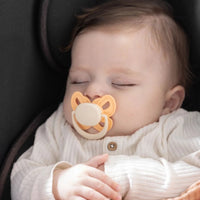 Mooma Clown & Butterfly Soothers 0 - 6 months Pack of 2 - Light Orange & River Green - Miu Mau Collectibles