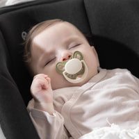 Mooma Clown & Butterfly Soothers 0 - 6 months Pack of 2 - Light Orange & River Green - Miu Mau Collectibles