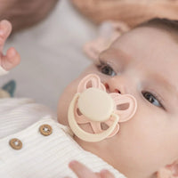 Mooma Clown & Butterfly Soothers 18+ months Pack of 2 - Brownish Purple & Baby Pink - Miu Mau Collectibles