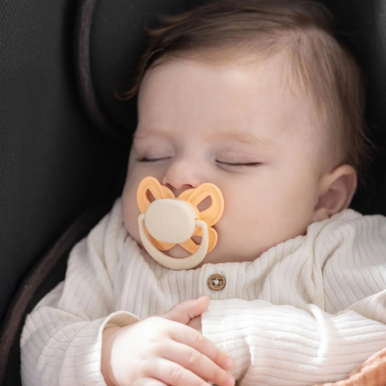 Mooma Clown & Butterfly Soothers 18+ months Pack of 2 - Light Orange & River Green - Miu Mau Collectibles