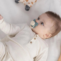 Mooma Clown & Butterfly Soothers 6 - 18 months Pack of 2 - River Green & Ball Blue - Miu Mau Collectibles