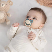 Mooma Clown & Butterfly Soothers 6 - 18 months Pack of 2 - River Green & Ball Blue - Miu Mau Collectibles