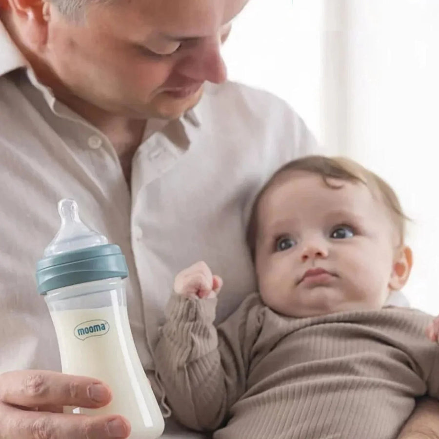 Mooma Kindy Bottle Fast Flow 18+ months 250ml - Ball Blue - Miu Mau Collectibles