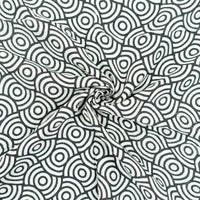 MuslinZ Bamboo/Organic Cotton Muslin Swaddle 120x120cm - Black Swirl - Miu Mau Collectibles