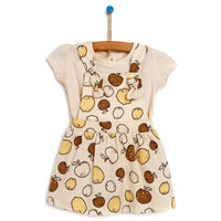 Newborn Bebbek Fruits Printed Dress - Ecru - Miu Mau Collectibles