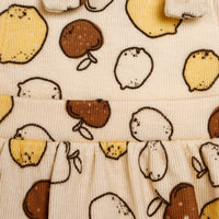 Newborn Bebbek Fruits Printed Dress - Ecru - Miu Mau Collectibles