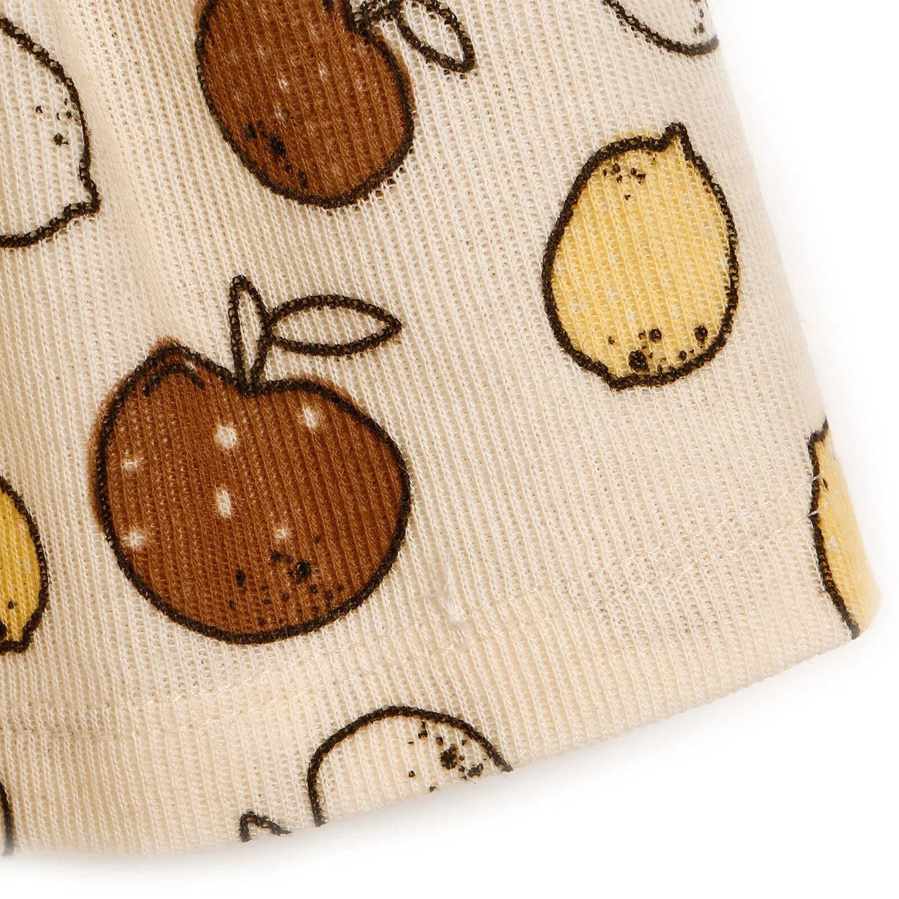 Newborn Bebbek Fruits Printed Dress - Ecru - Miu Mau Collectibles