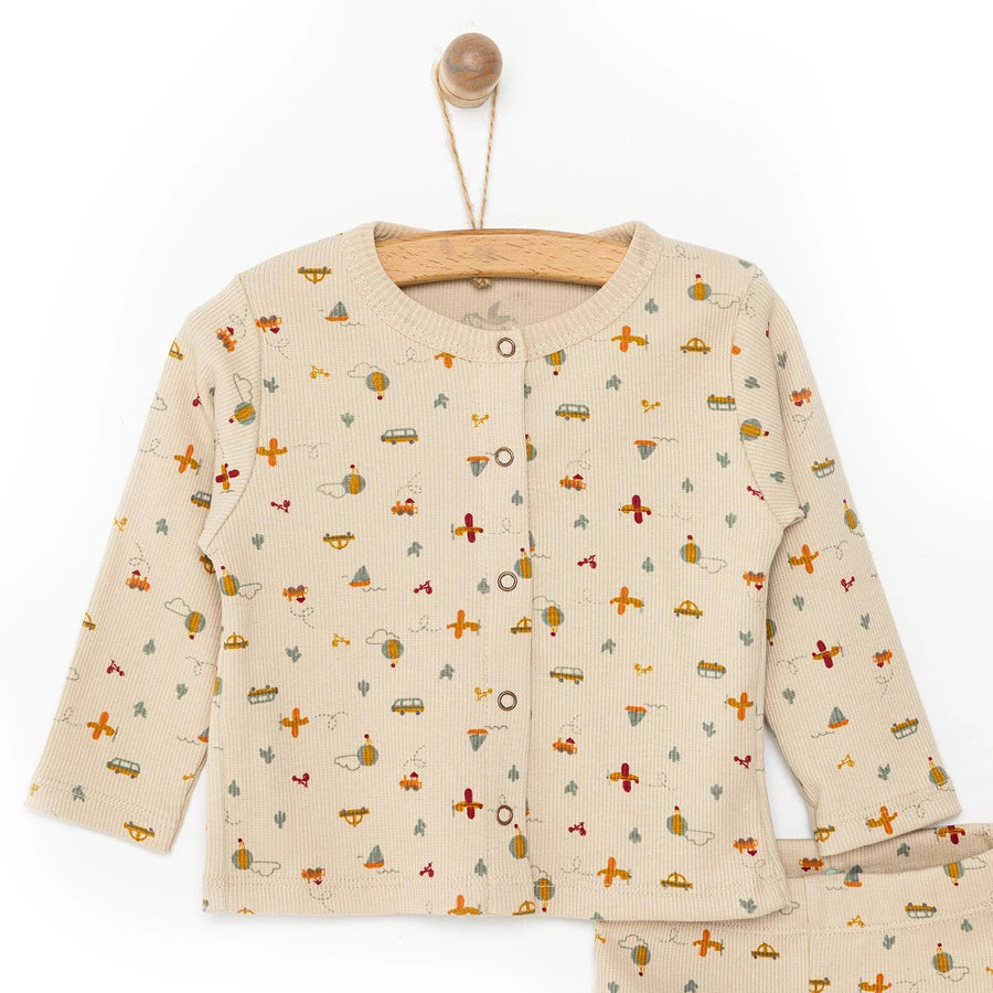 Newborn Fashion Club Sweatshirt - Beige - Miu Mau Baby & Kids Store