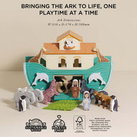 Noah’s Great Wooden Ark & Animals - Miu Mau Collectibles
