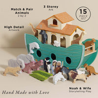 Noah’s Great Wooden Ark & Animals - Miu Mau Collectibles