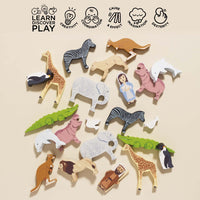 Noah’s Great Wooden Ark & Animals - Miu Mau Collectibles