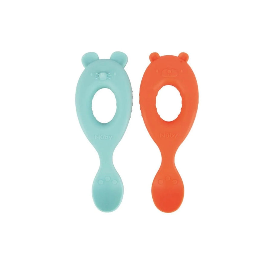 Nuby Easy Grip Baby Spoons Pack of 2 - Miu Mau Collectibles