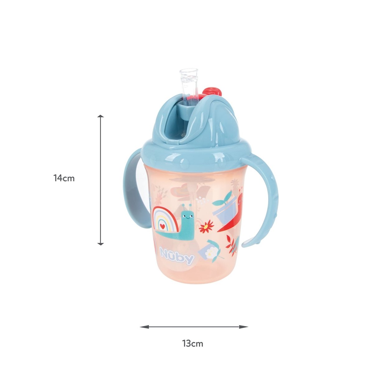 Nuby Flip N Sip Sippy Cups Pack of 2 - Multicolour - Miu Mau Collectibles