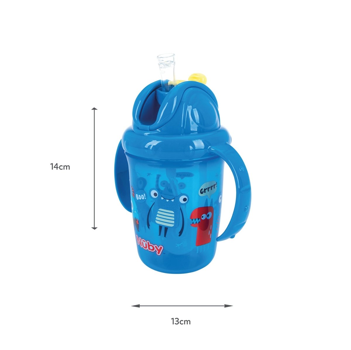 Nuby Flip N Sip Sippy Cups Pack of 2 - Multicolour - Miu Mau Collectibles