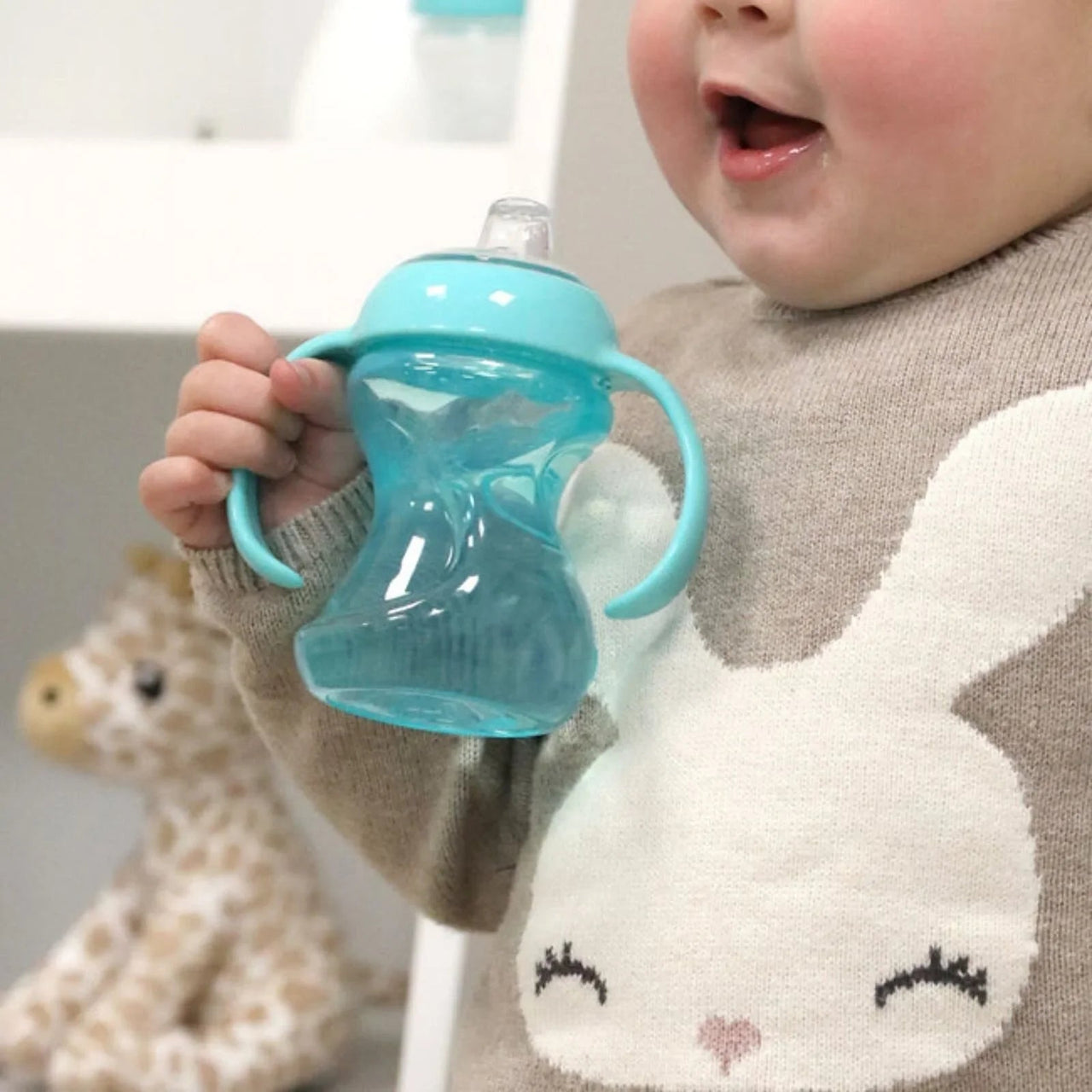 Nuby Mini Grip N' Sip Baby's First Handles Cup Pack of 1 - Miu Mau Collectibles