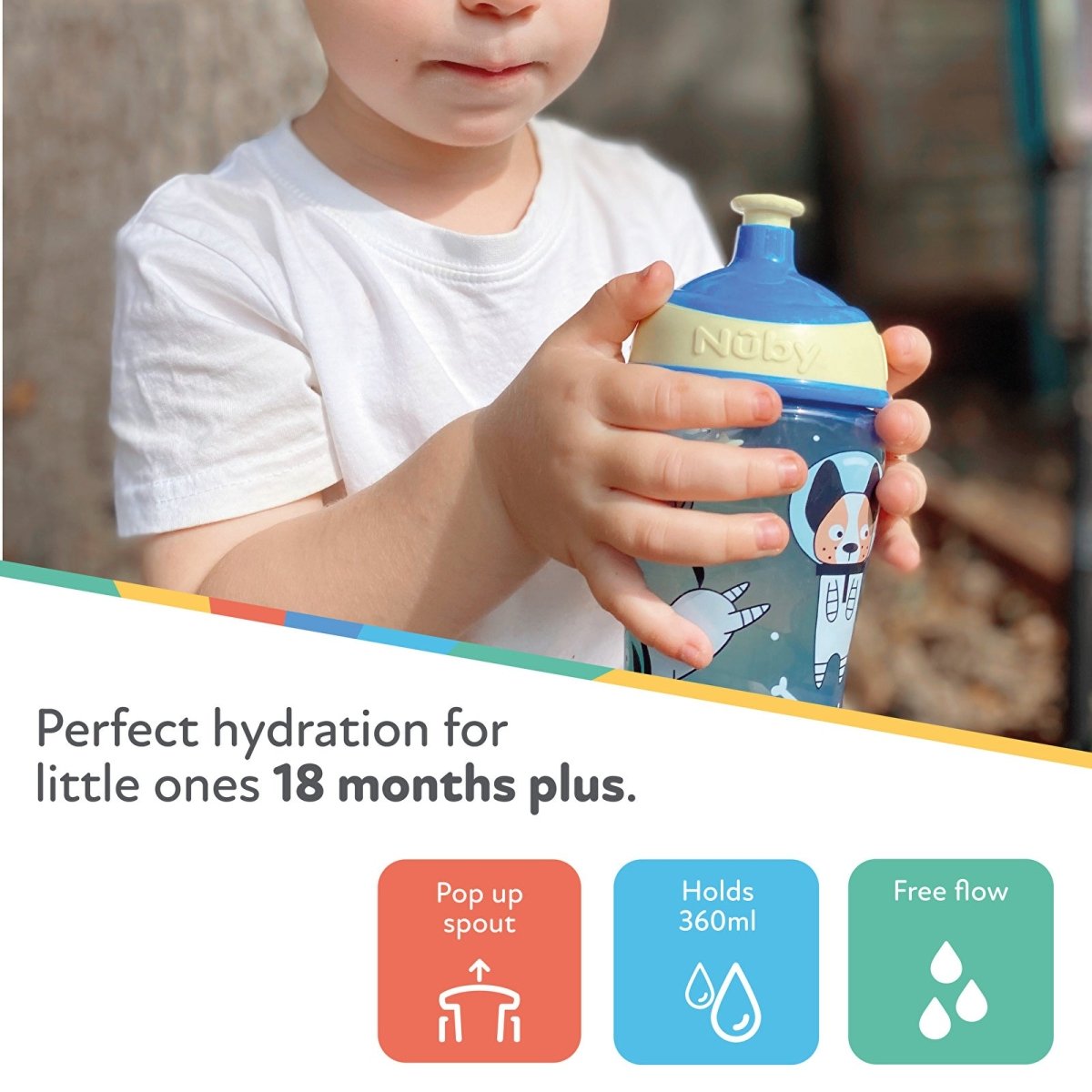 Nuby Super Slurp Twin Pack - Multicolour - Miu Mau Collectibles