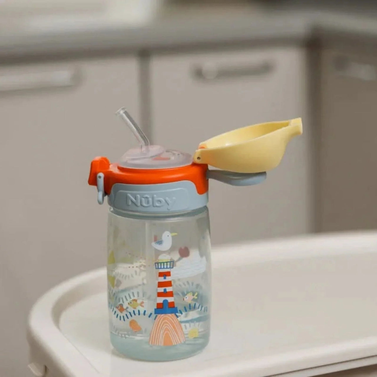 Nuby Super Straw Water Bottle 360ml - Miu Mau Collectibles