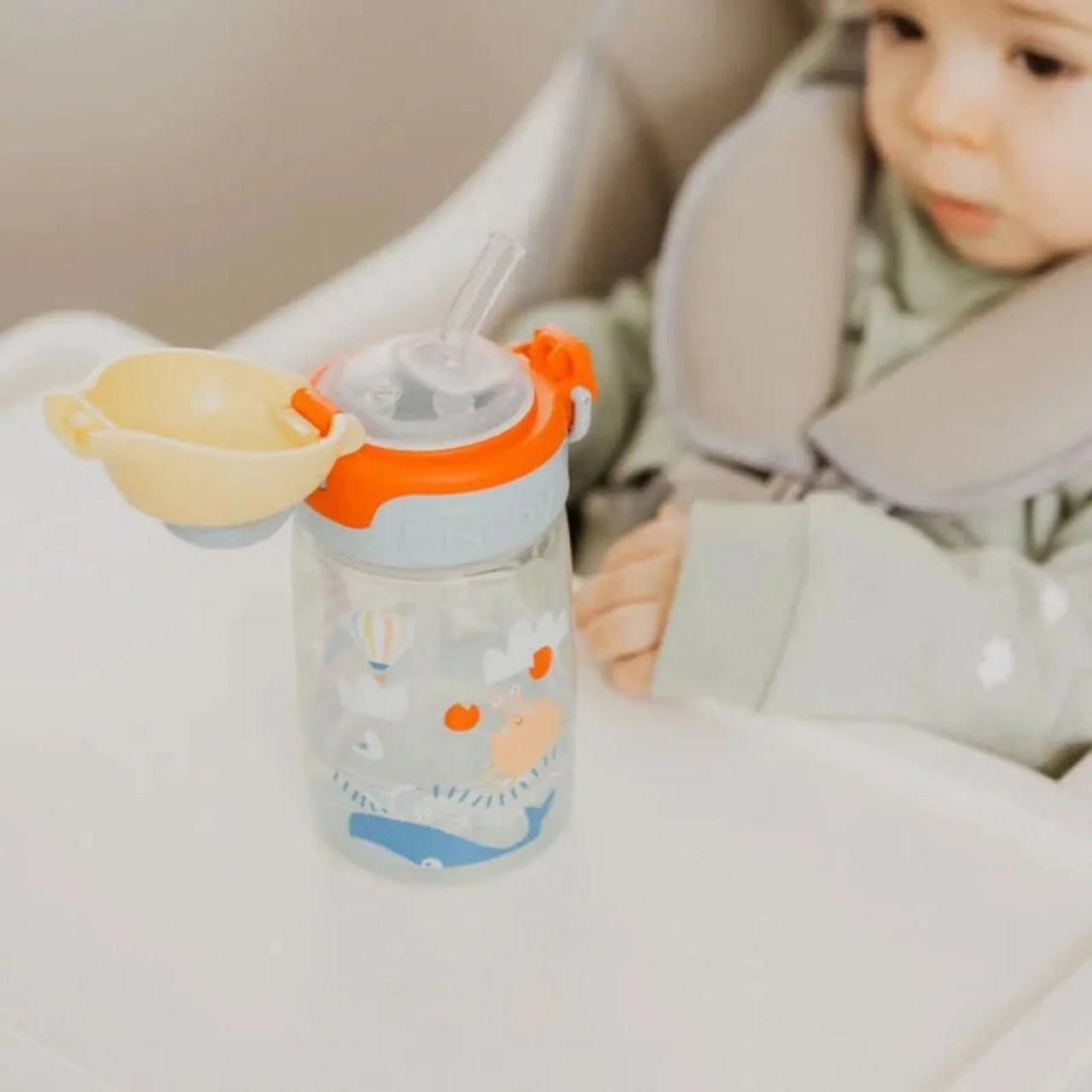 Nuby Super Straw Water Bottle 360ml - Miu Mau Collectibles