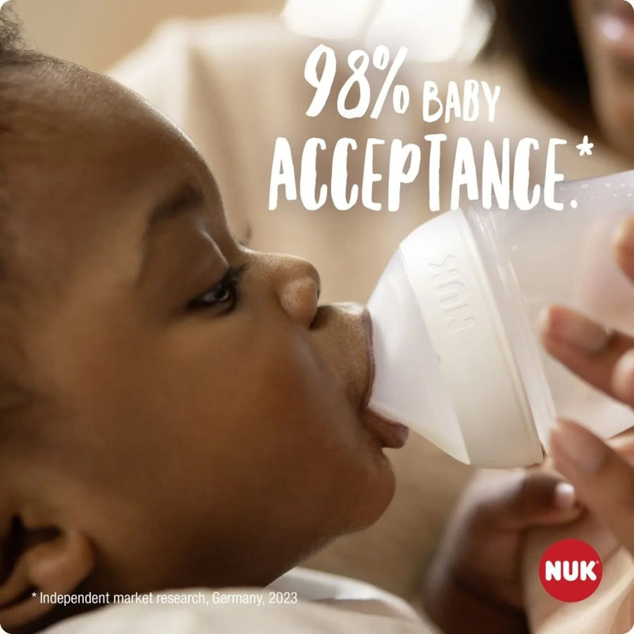 NUK Anti - Colic Perfect Match 260ml Pack of 4 - Rainbow - Miu Mau Collectibles