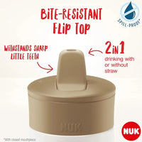 NUK Mini - Mee Flip Cup with 2 - in - 1 Cup 12+ months 450ml - Mint - Miu Mau Collectibles