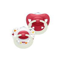 NUK Signature Night Silicone Soothers 0 - 6 months - Miu Mau Collectibles
