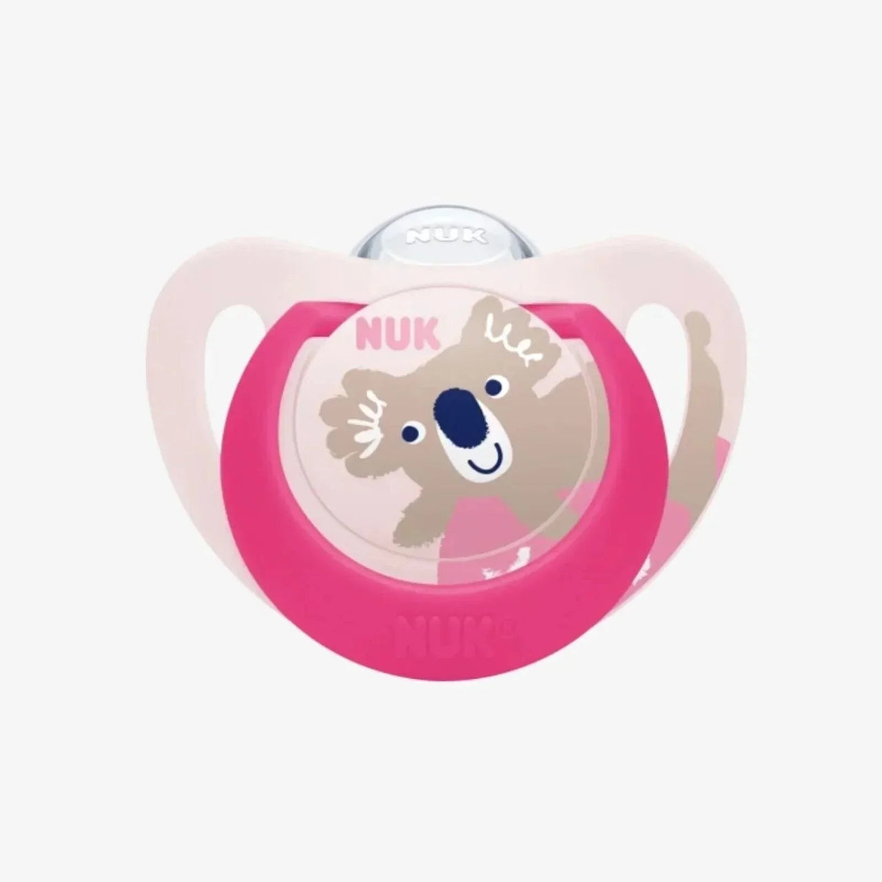 NUK Star Day & Night Soother 6 - 18 months Pack of 2 - Pink - Miu Mau Collectibles