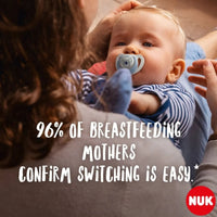 NUK Star Soother 0 - 2 months Pack of 2 - Pink - Miu Mau Collectibles