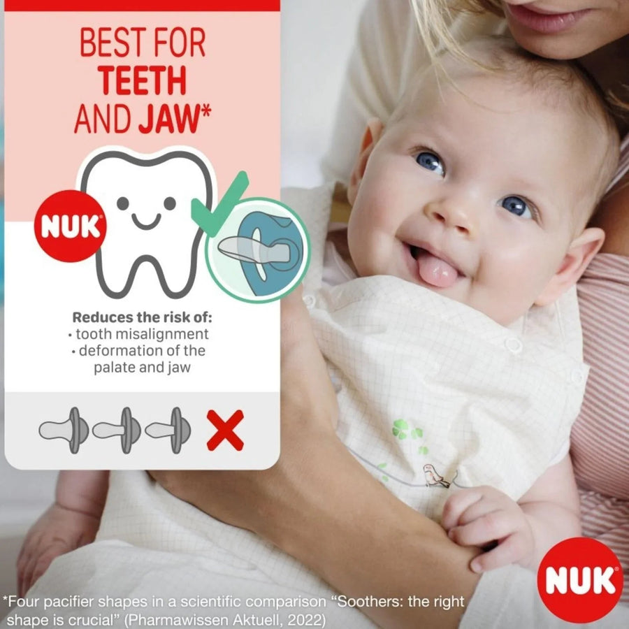 NUK Star Soother 0 - 2 months Pack of 2 - Pink - Miu Mau Collectibles