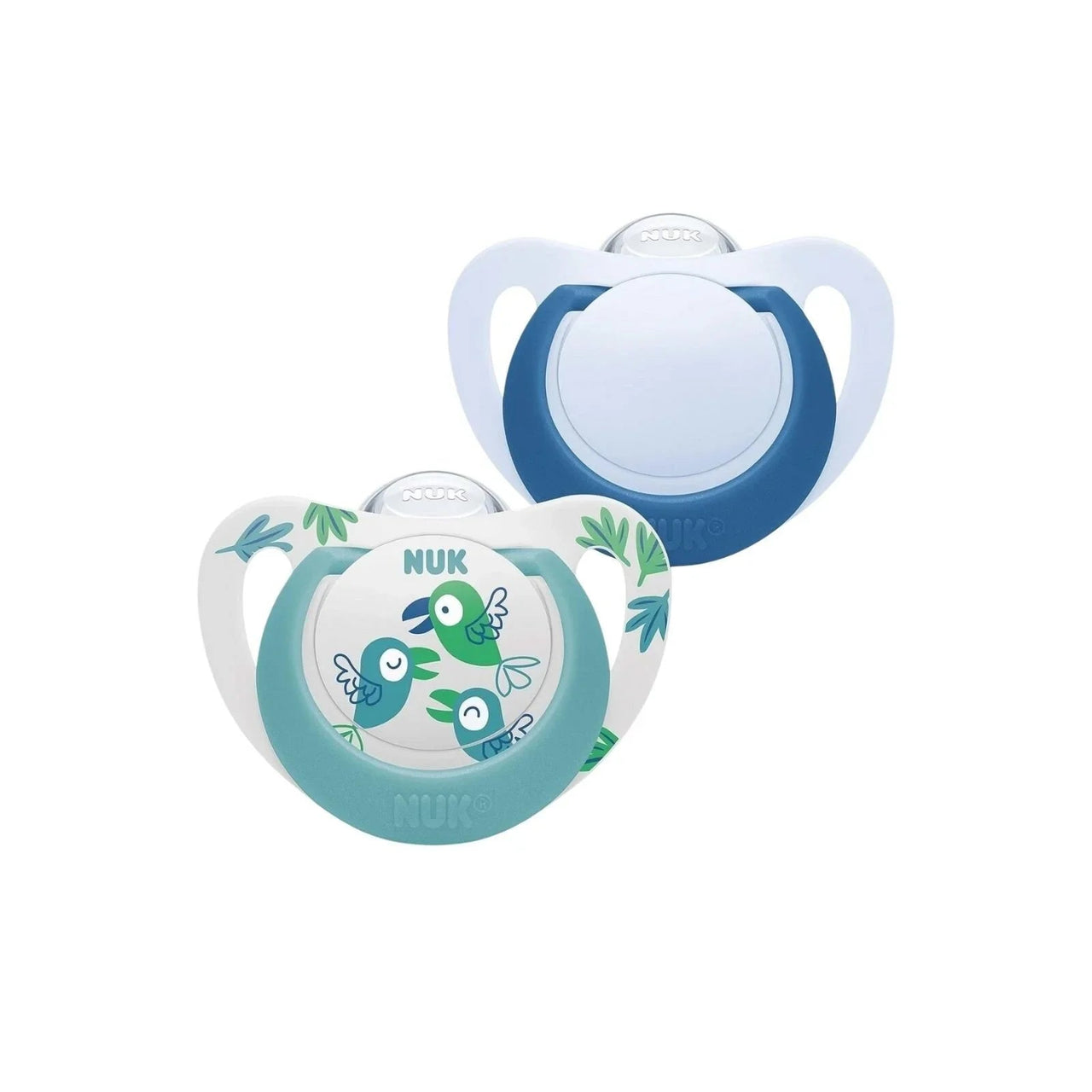 NUK Star Soother 18 - 36 months Pack of 2 - Blue - Miu Mau Collectibles