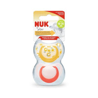 NUK Star Soother 18 - 36 months Pack of 2 - Red - Miu Mau Collectibles