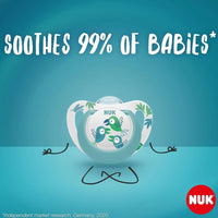 NUK Star Soother 18 - 36 months Pack of 2 - Red - Miu Mau Collectibles