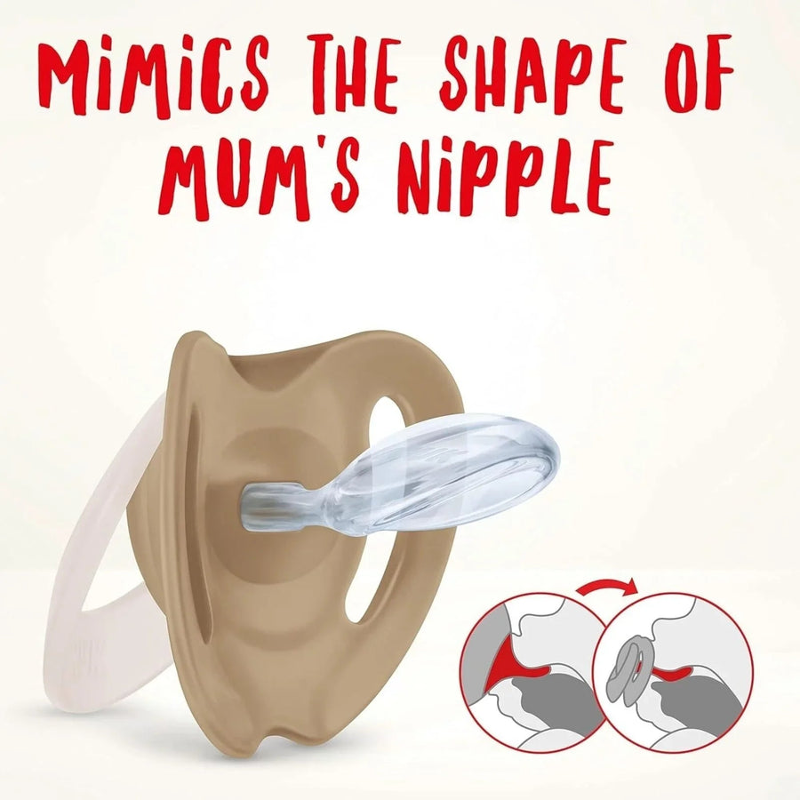 NUK Star Soother 18 - 36 months Pack of 2 - Red - Miu Mau Collectibles