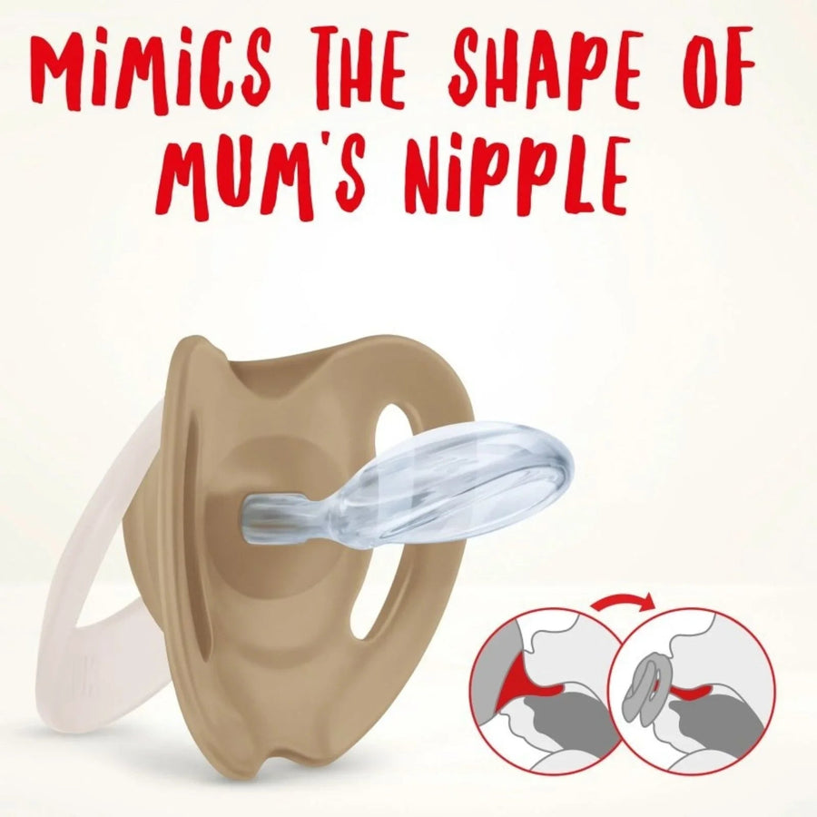 NUK Star Soother 6 - 18 months Pack of 2 - Red - Miu Mau Collectibles