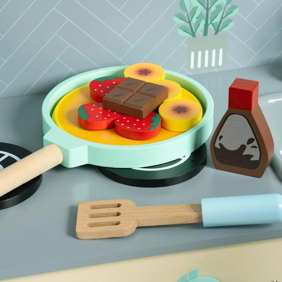 Owl & Fox Wooden Imagination Kitchen Pancake Set - Miu Mau Collectibles