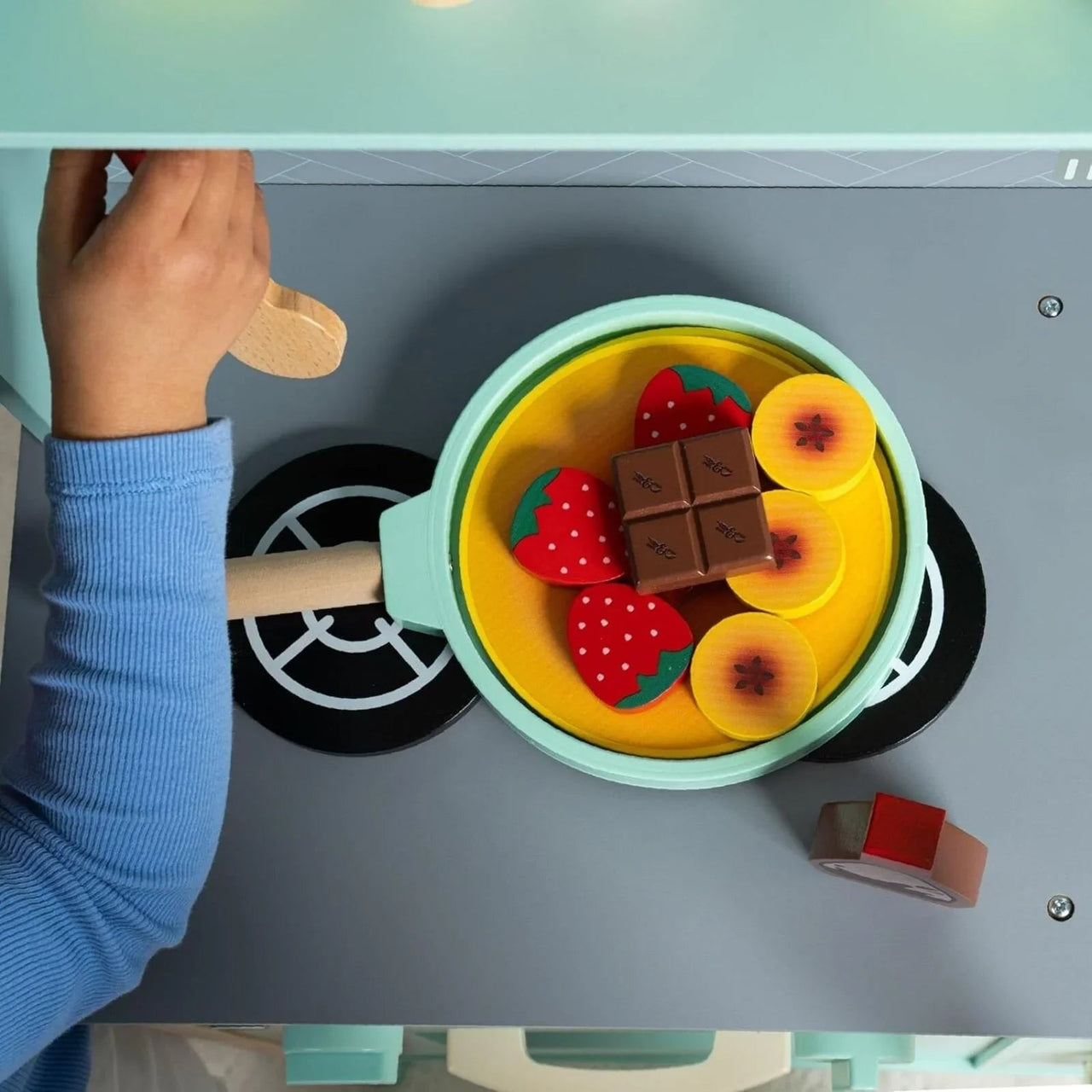 Owl & Fox Wooden Imagination Kitchen Pancake Set - Miu Mau Collectibles