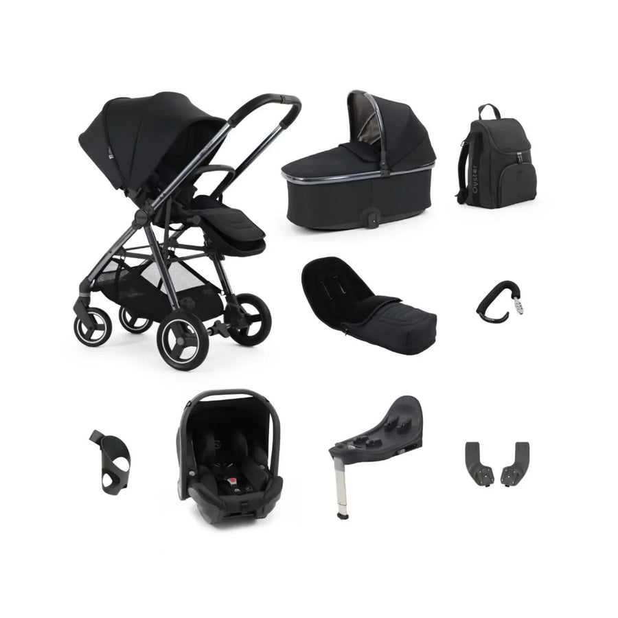 Oyster Gravity+ Stroller 9 pcs Bundle - Carbonite - Miu Mau Collectibles